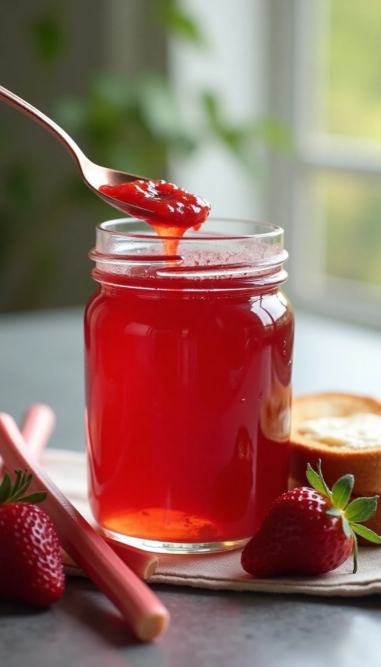 Grandma Soffia’s Strawberry Rhubarb Jam Recipe: Sweet, Tart, and Perfectly Set