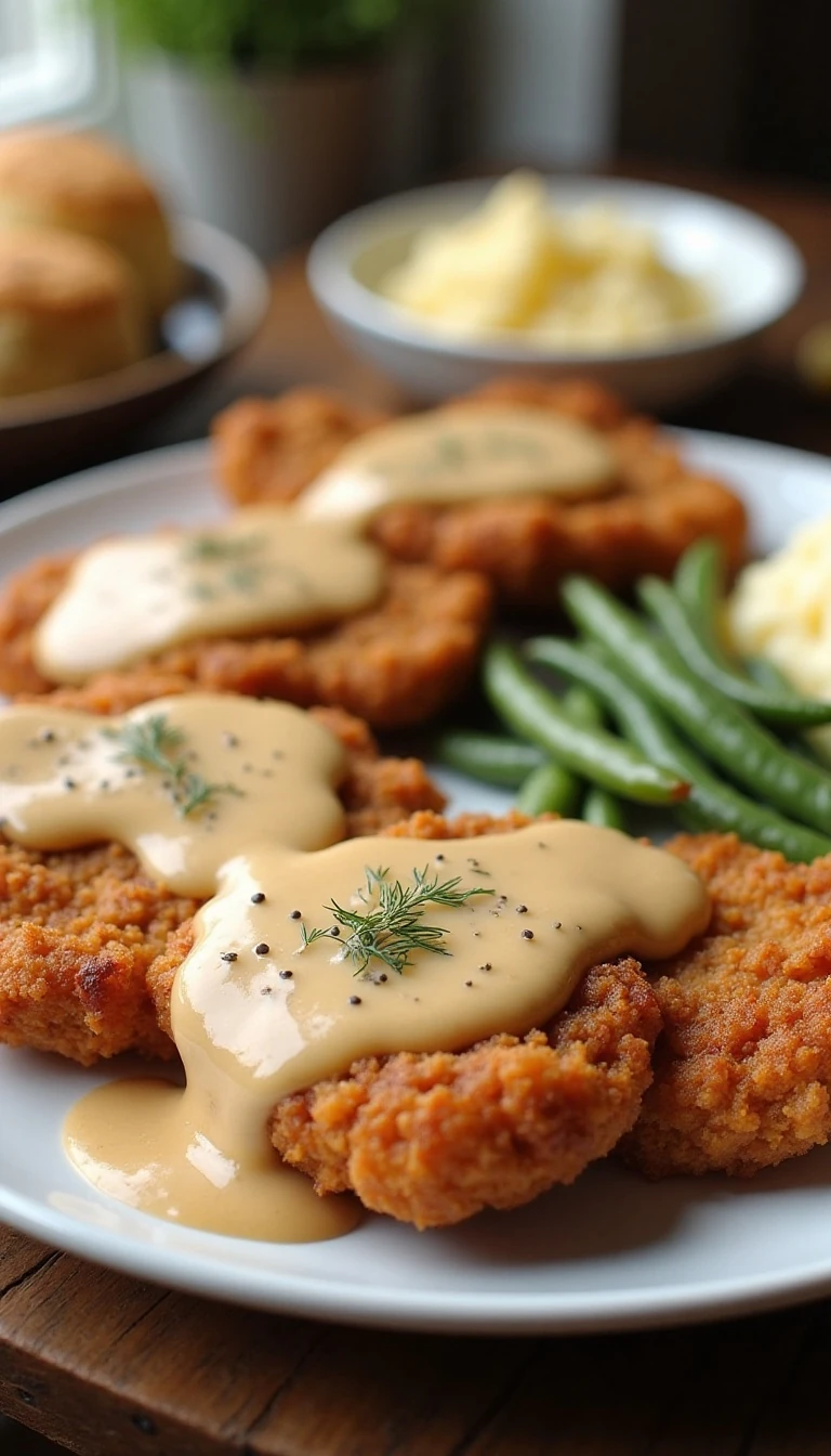 Classic Grandma's Chicken Fried Steak Recipe with Peppery Country Gravy