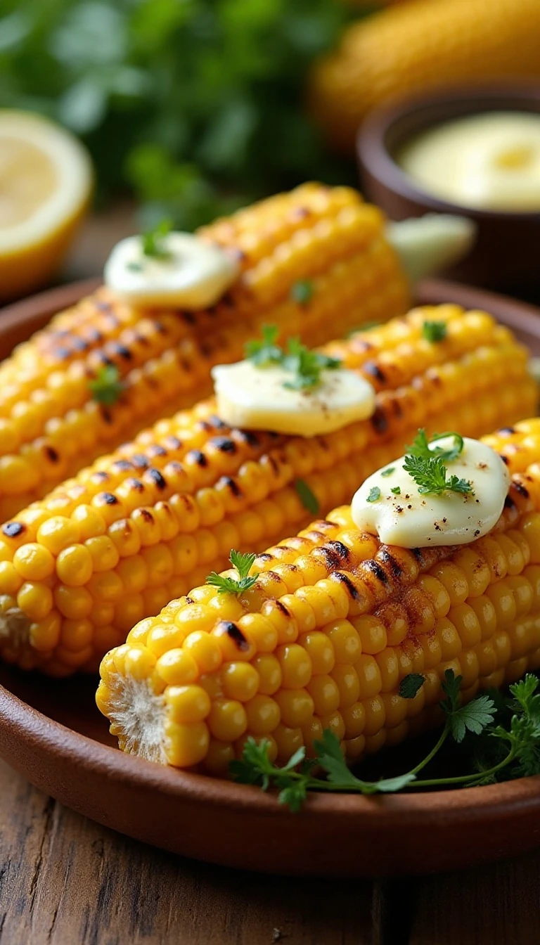 Easy Grilled Corn on the Cob with Seasoned Butter Recipe