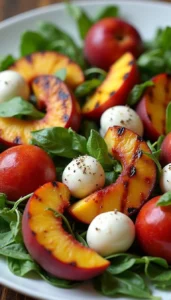 Easy Grilled Peach Caprese Salad Recipe