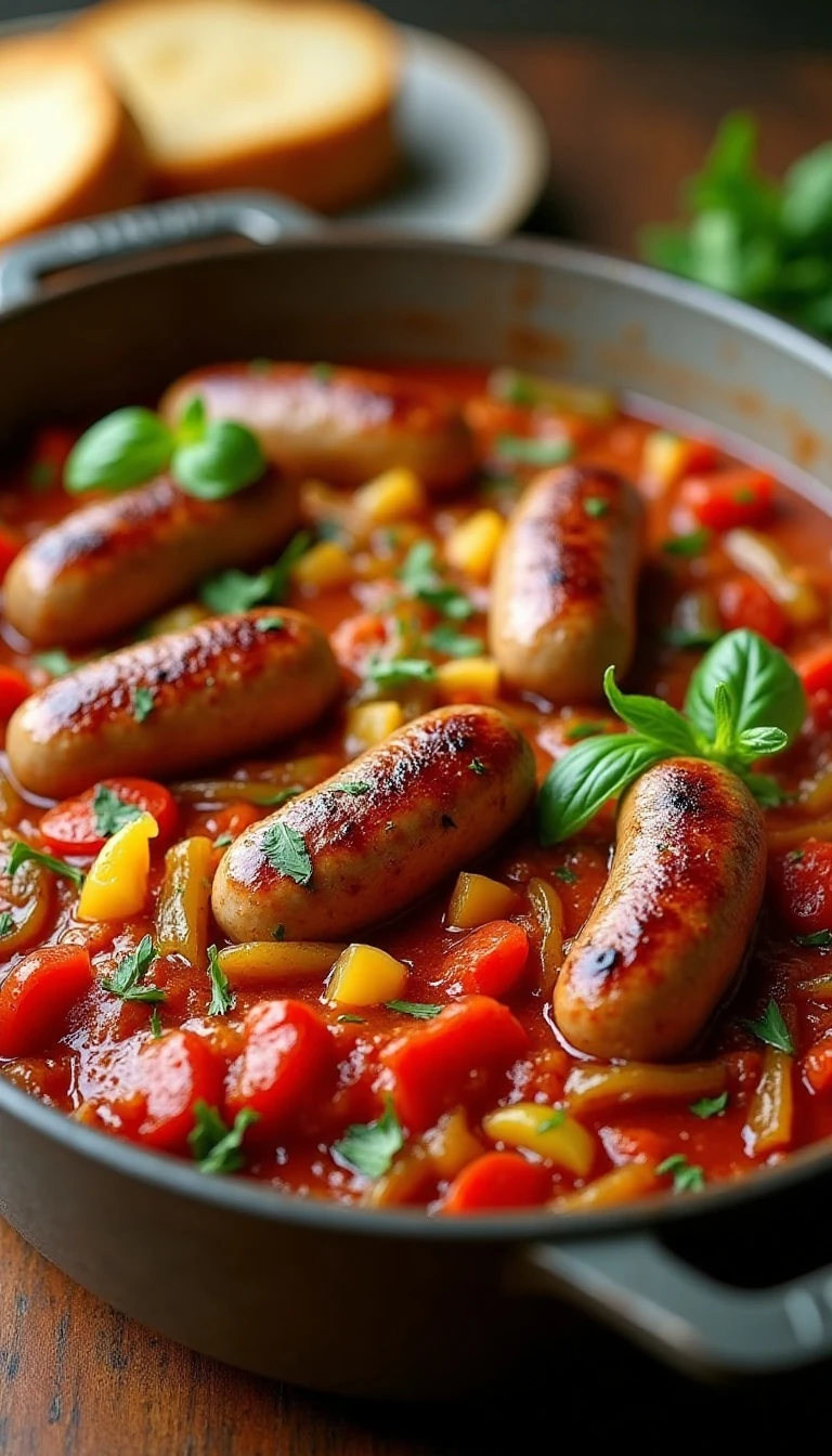 Easy Grilled Sausage, Peppers, and Onion Casserole Recipe