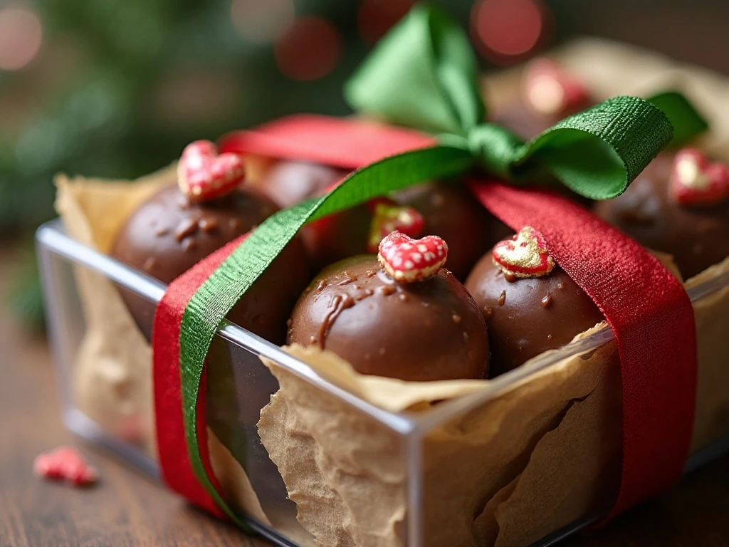 Packaged Grinch almond butter candies for holiday gifting