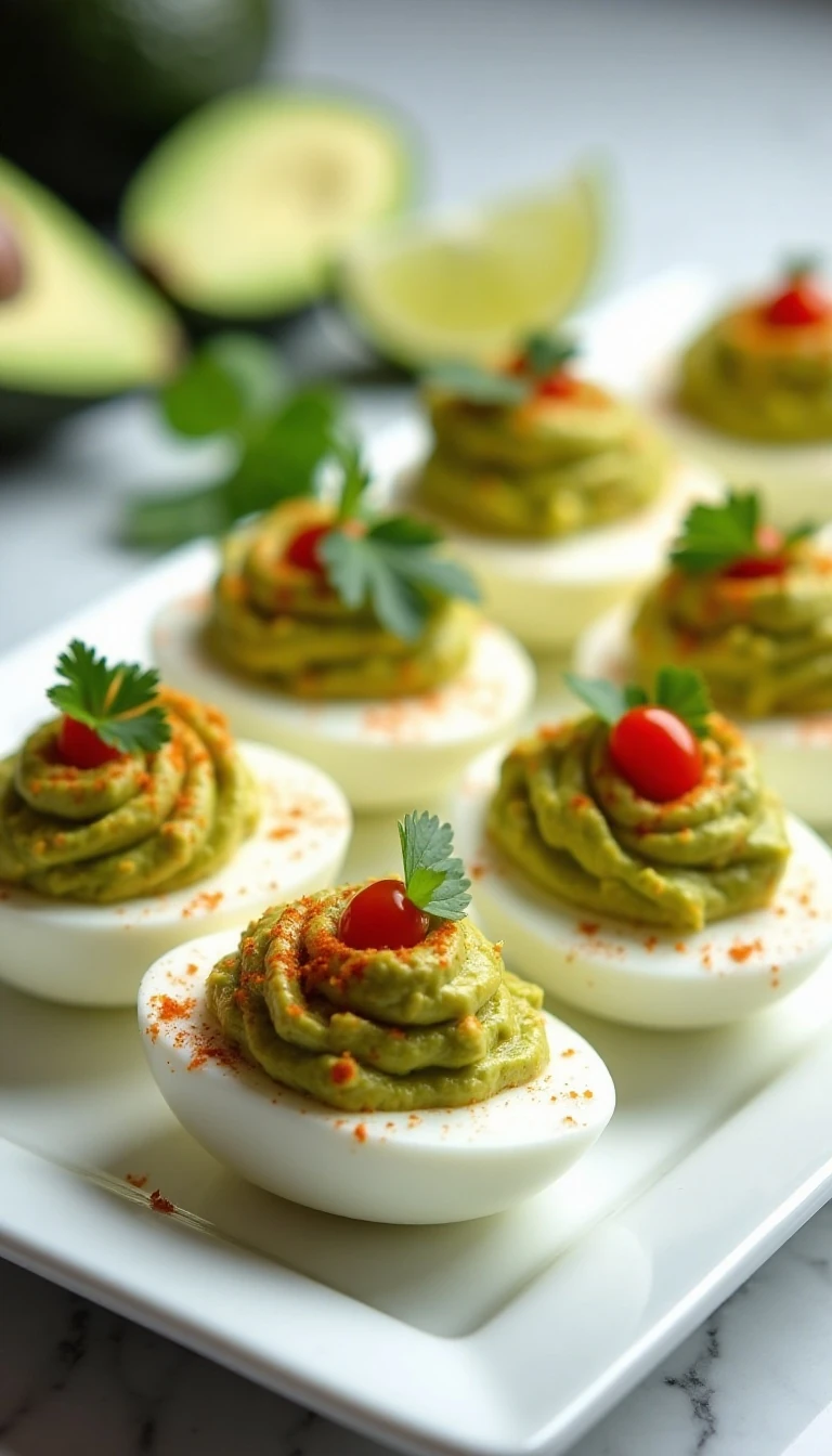 Guacamole Deviled Eggs Recipe (Easy & Flavorful)