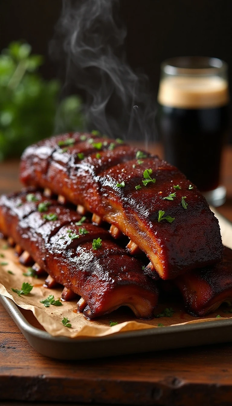 Guinness-Glazed Ribs: A Rich, Sticky BBQ Favorite