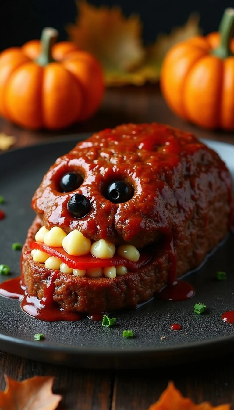 Spooky and Delicious Halloween Meatloaf Recipe