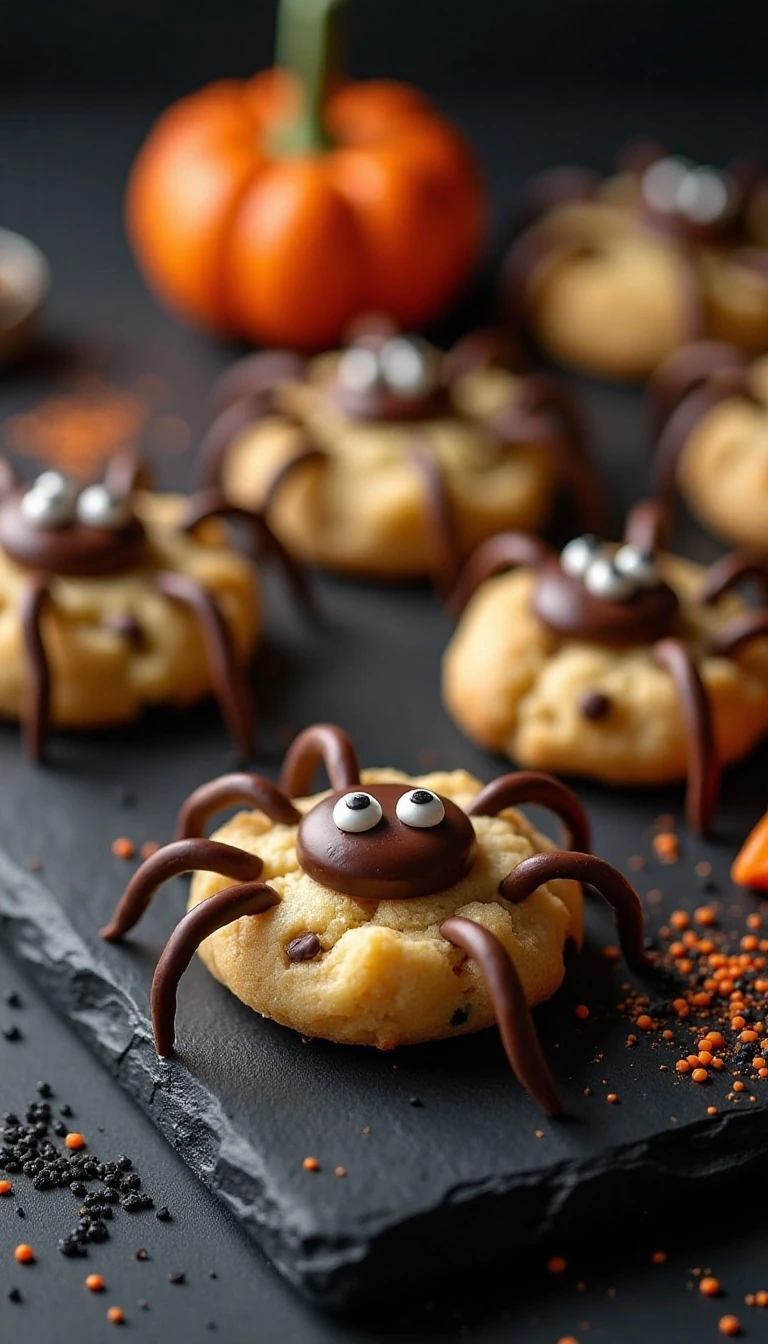 Spooky and Easy Halloween Spider Cookies Recipe