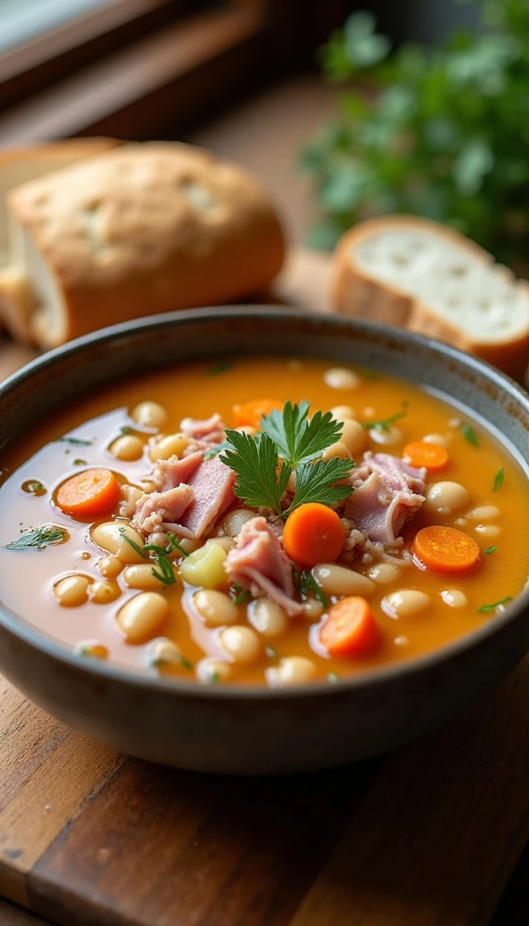 Easy Ham and Bean Soup Recipe