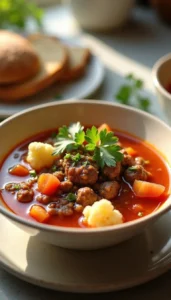 Easy Hamburger Cauliflower Soup Recipe for a Cozy Low-Carb Dinner
