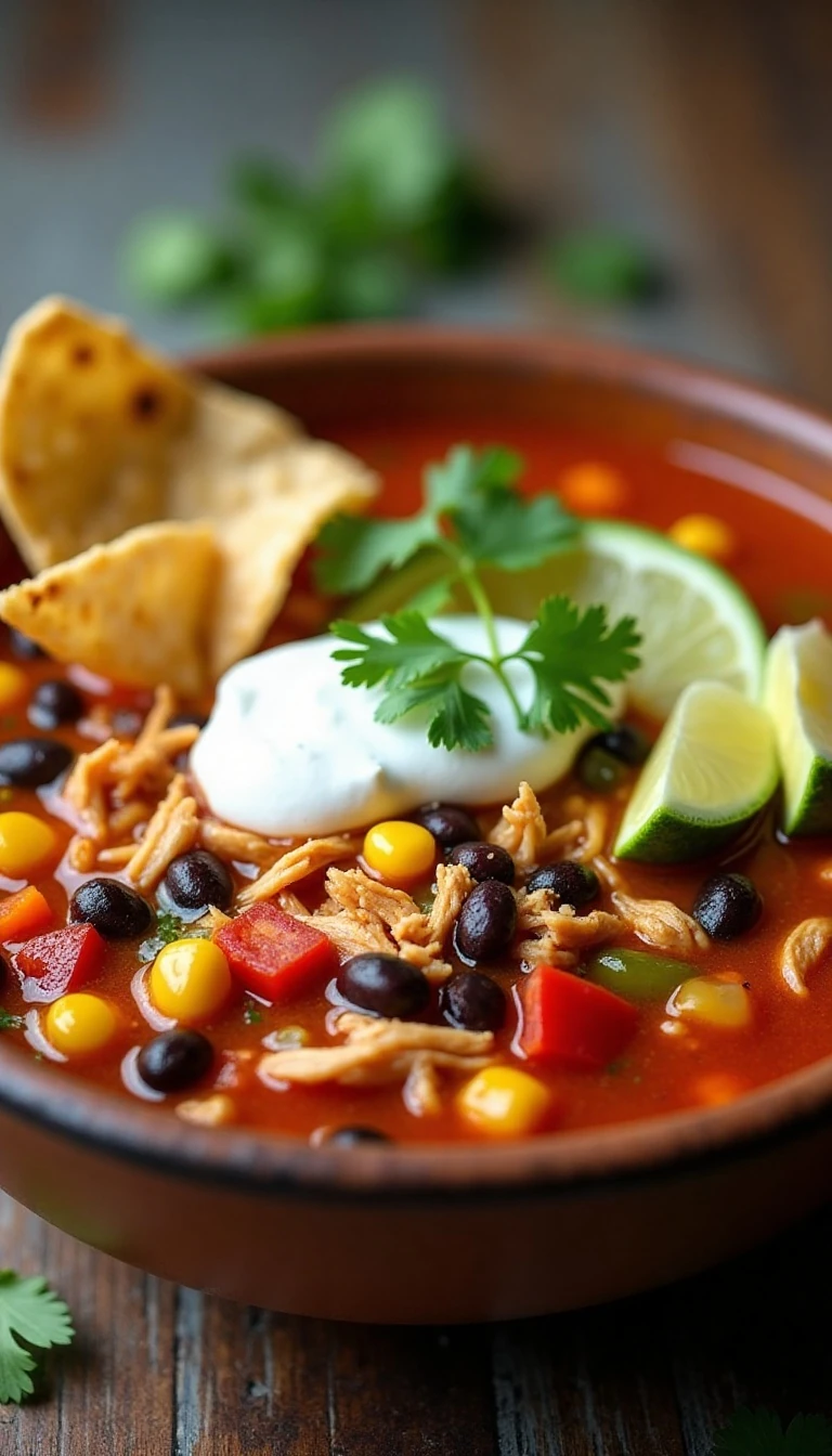 Healthy Chicken Taco Soup Recipe: Cozy, Flavorful, and Easy