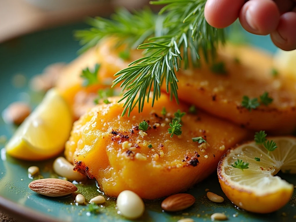 Fresh garnishes for a healthy Easter table