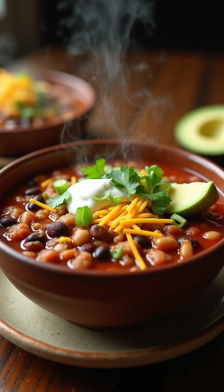 Heartwarming Three-Bean Turkey Chili Recipe