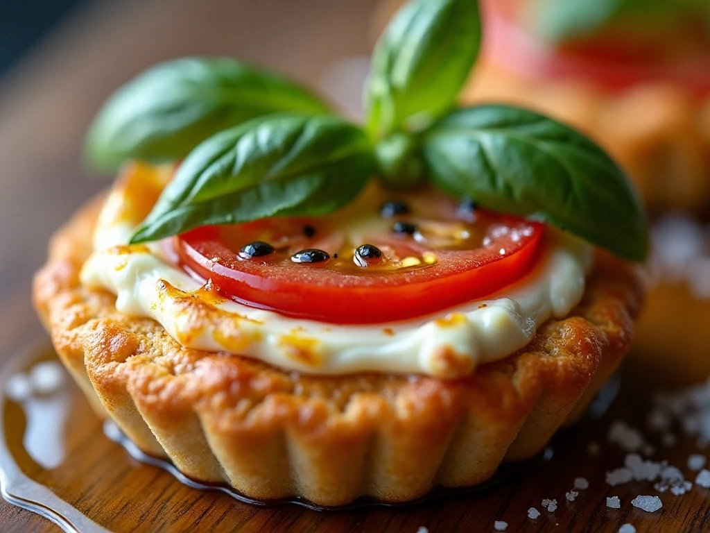 Close-up slice showing the crisp pastry and creamy ricotta filling