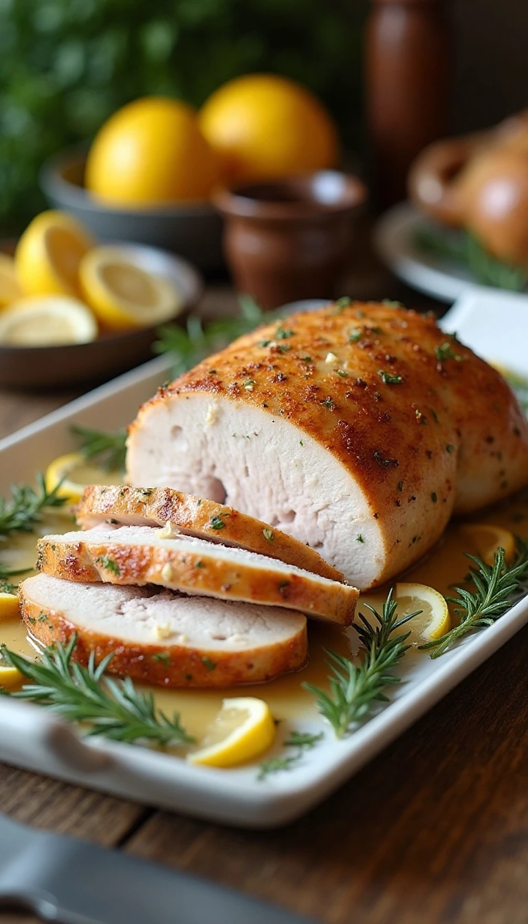 Juicy Herb-Roasted Turkey Breast Recipe (Easy & Flavorful)