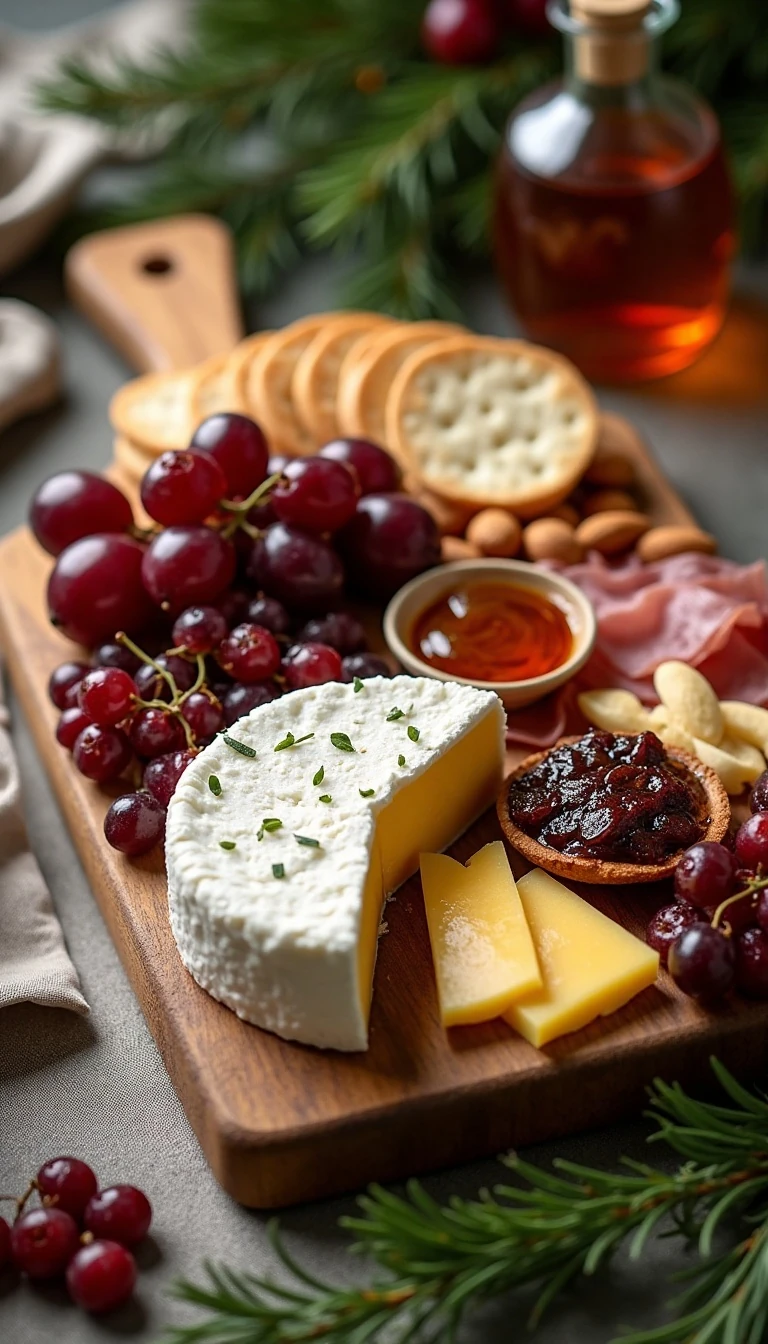 Holiday Cheese Board with Roasted Grapes Recipe