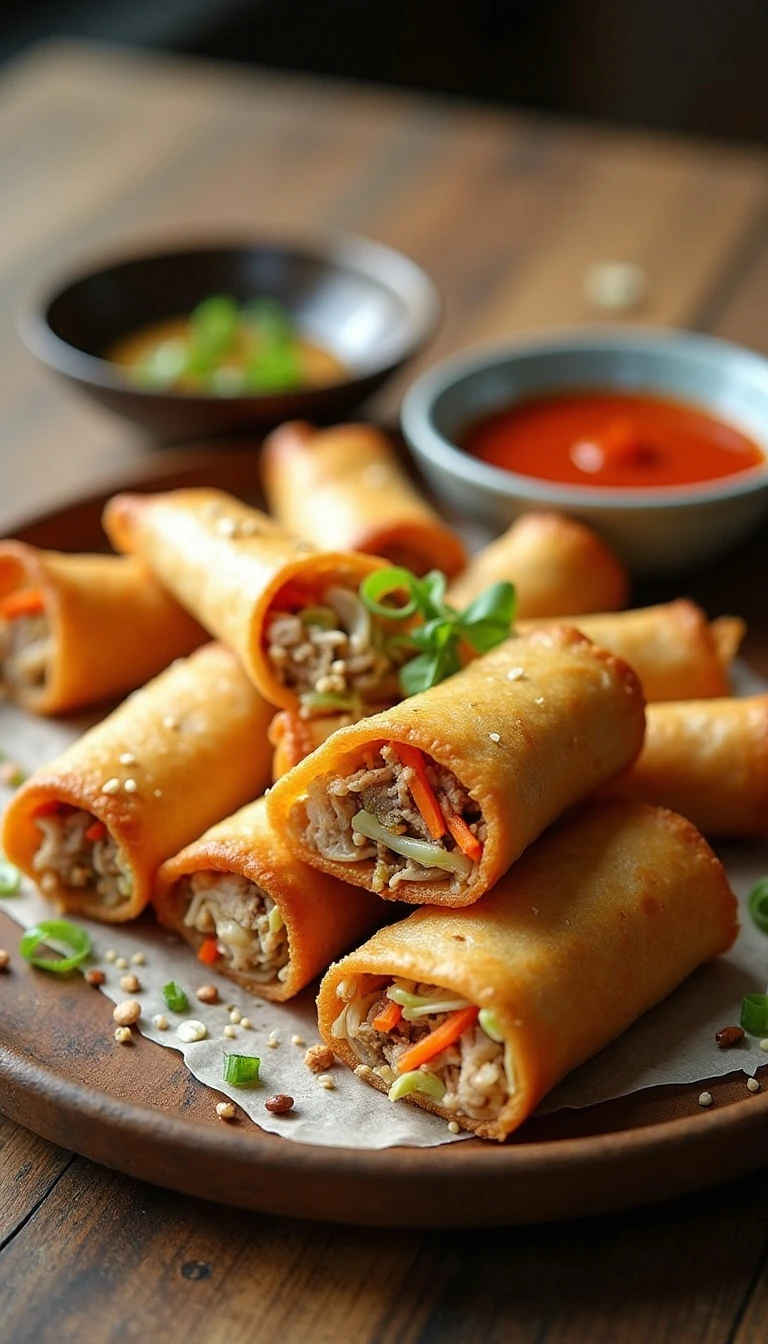 Crispy Homemade Air Fryer Egg Rolls Recipe