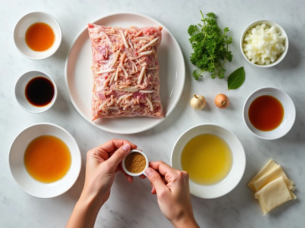 Ingredients for homemade air fryer egg rolls