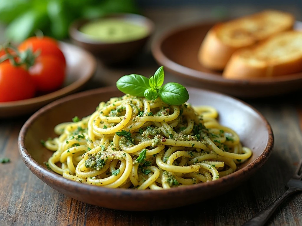 Different ways to serve homemade basil pesto
