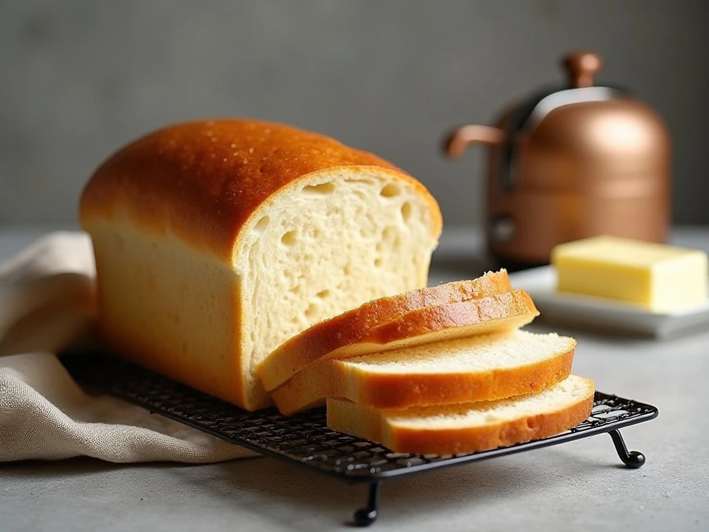 Fresh homemade bread ready for storage or reheating