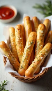 Easy Homemade Breadsticks Recipe (Soft & Chewy)