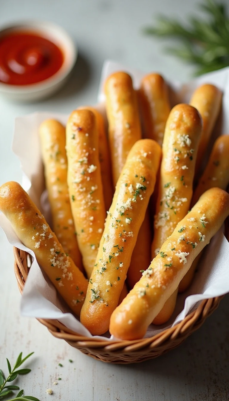 Easy Homemade Breadsticks Recipe (Soft & Chewy)