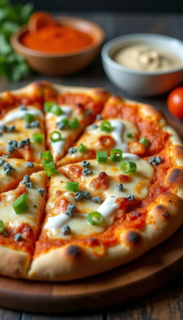 Homemade Buffalo Chicken Pizza: A Spicy Favorite
