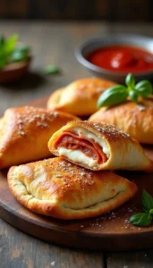 Homemade Pepperoni Calzones Recipe