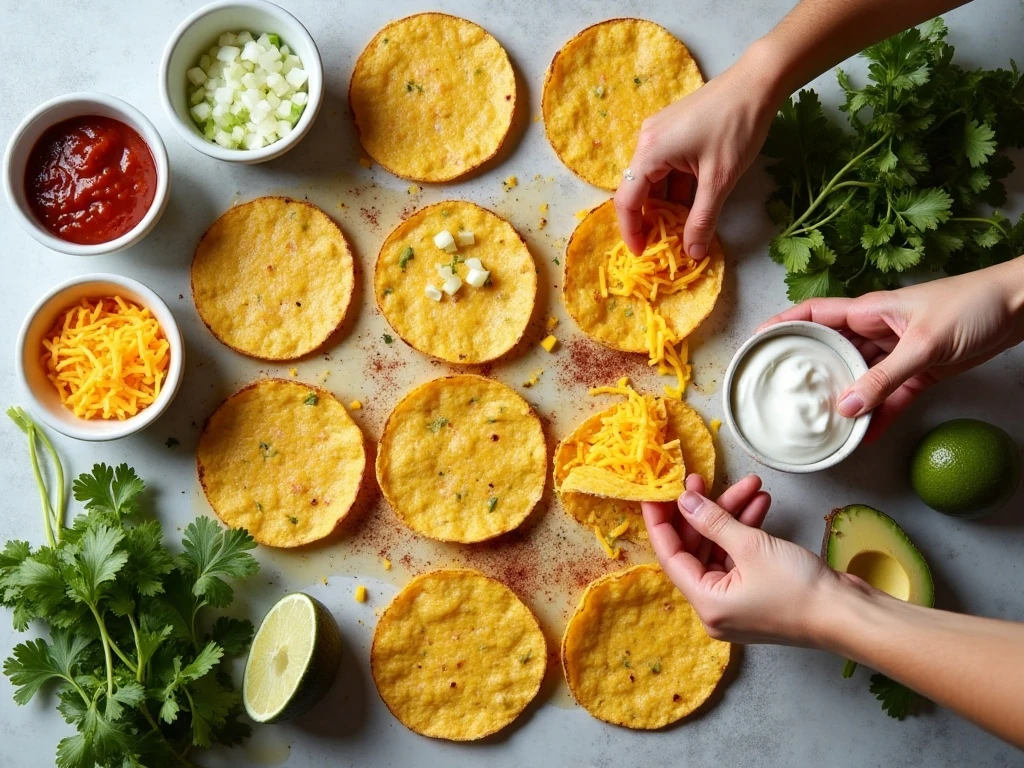 Ingredients for easy homemade cheese enchiladas