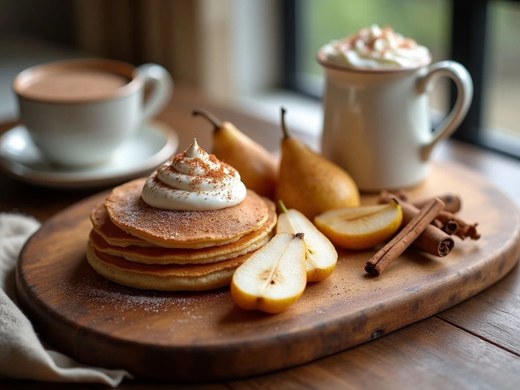 Cinnamon whipped cream served with beignets and dessert favorites