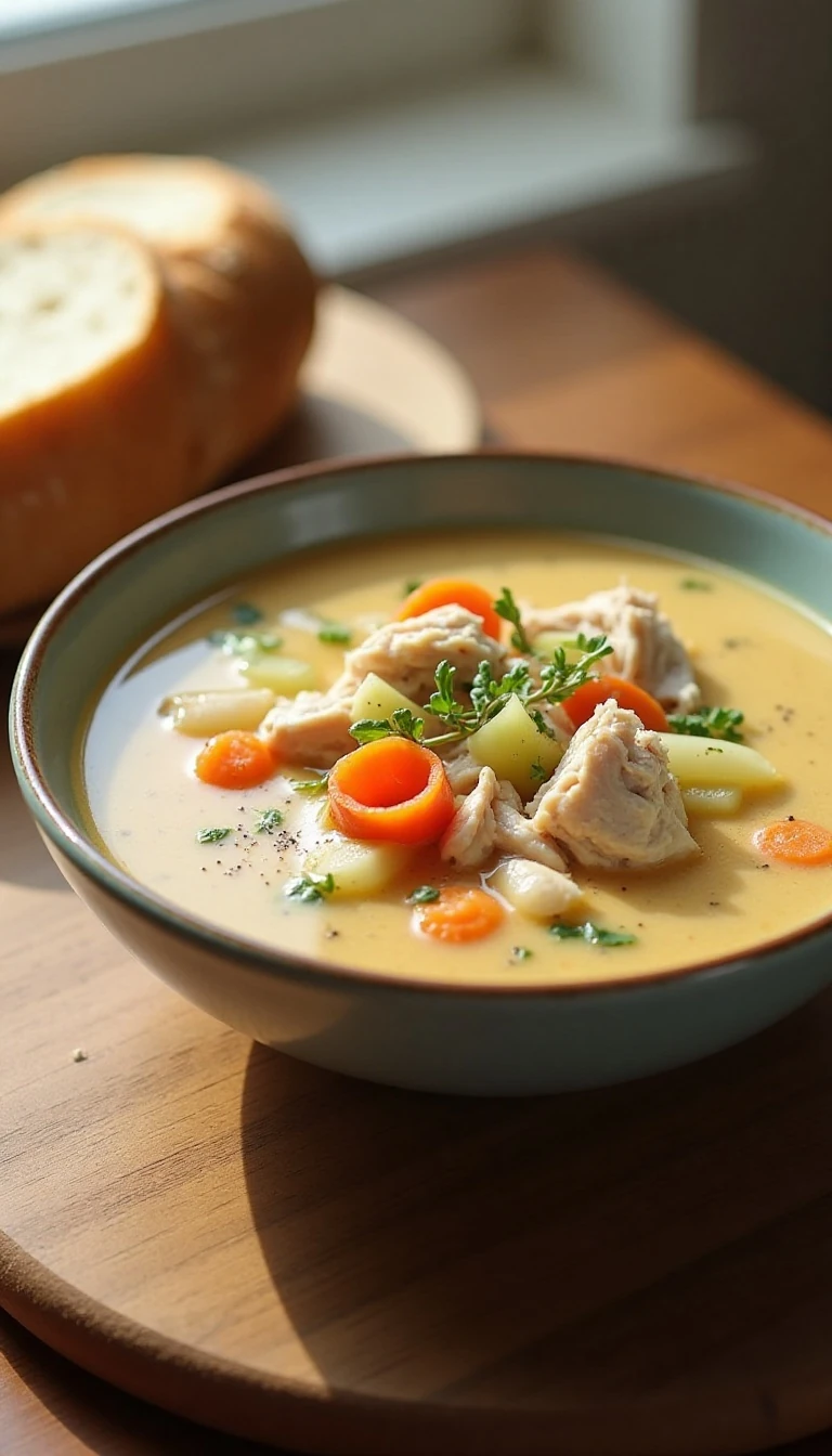 Homemade Creamy Chicken Soup Recipe