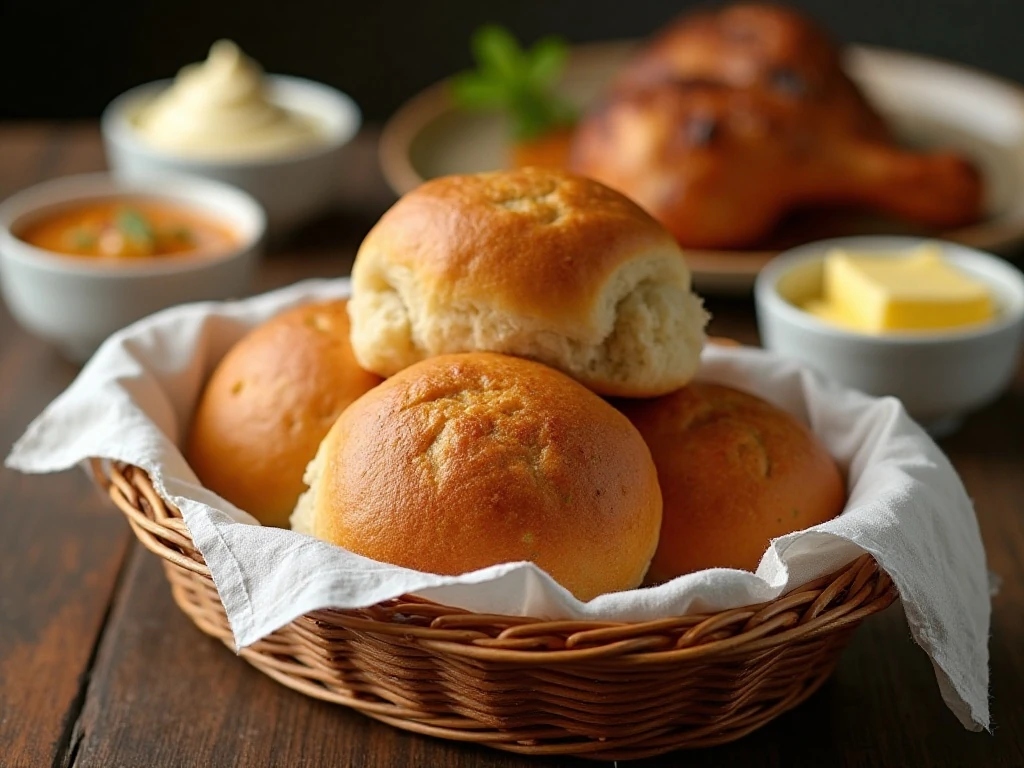 Hawaiian sweet rolls served with dinner and sliders