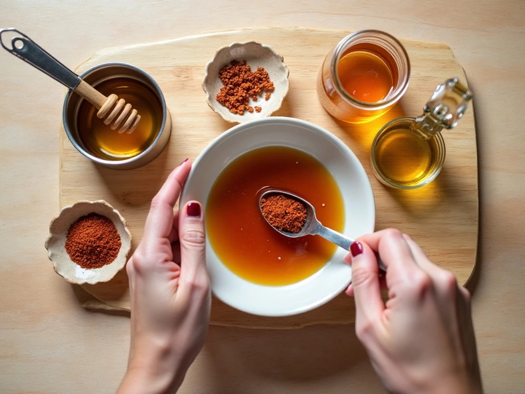 Ingredients for easy homemade hot honey