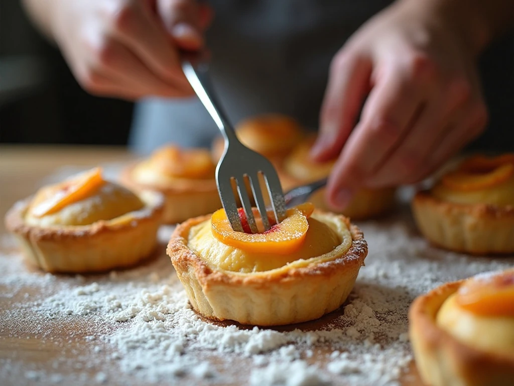 Crimping and venting a peach hand pie