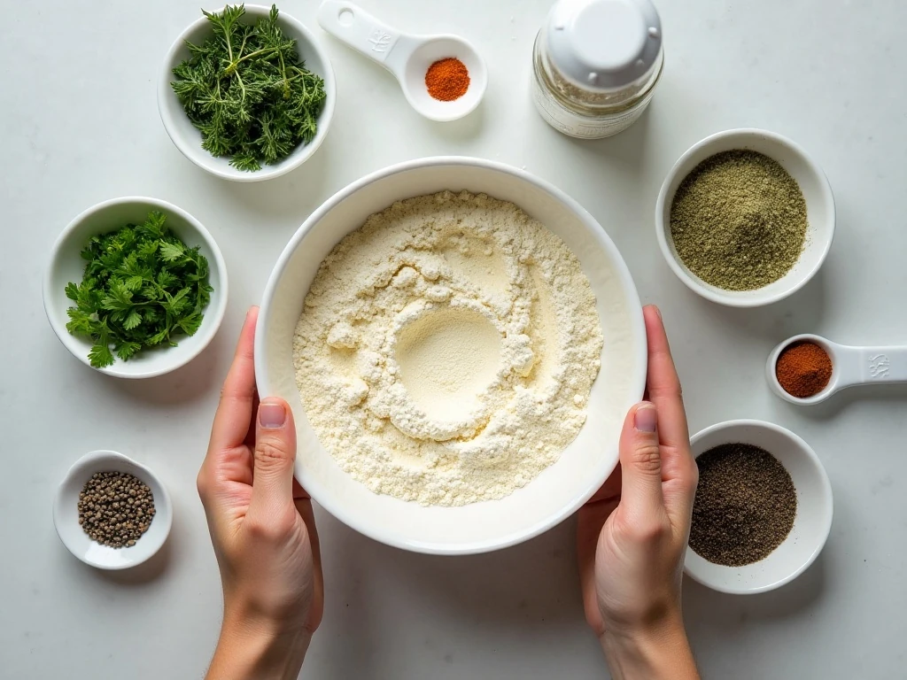Ingredients for homemade ranch seasoning mix