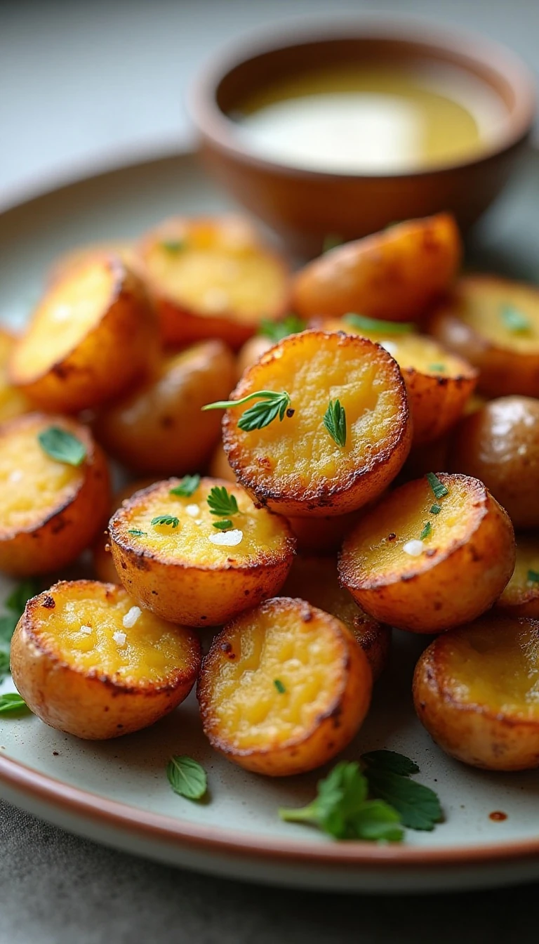 Crispy Homemade Salt and Vinegar Broiled Potatoes Recipe
