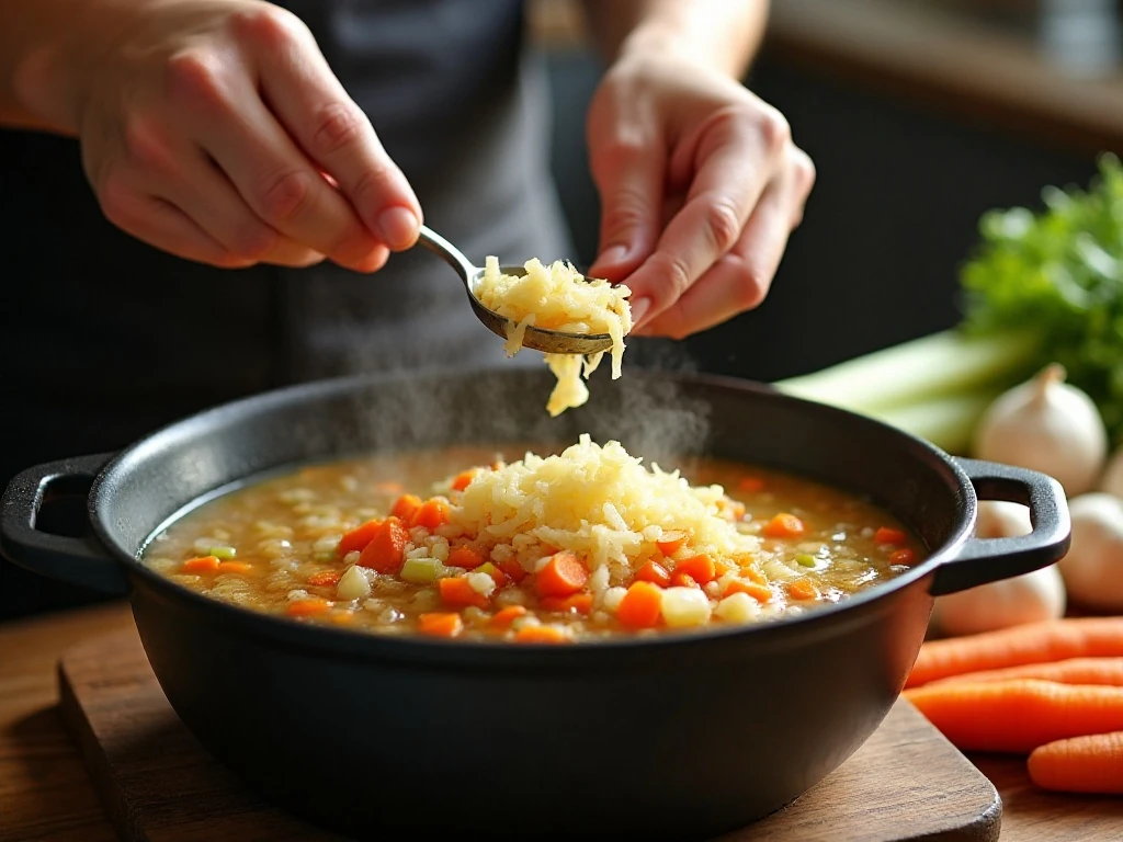 Sautéing vegetables for homemade chicken noodle soup