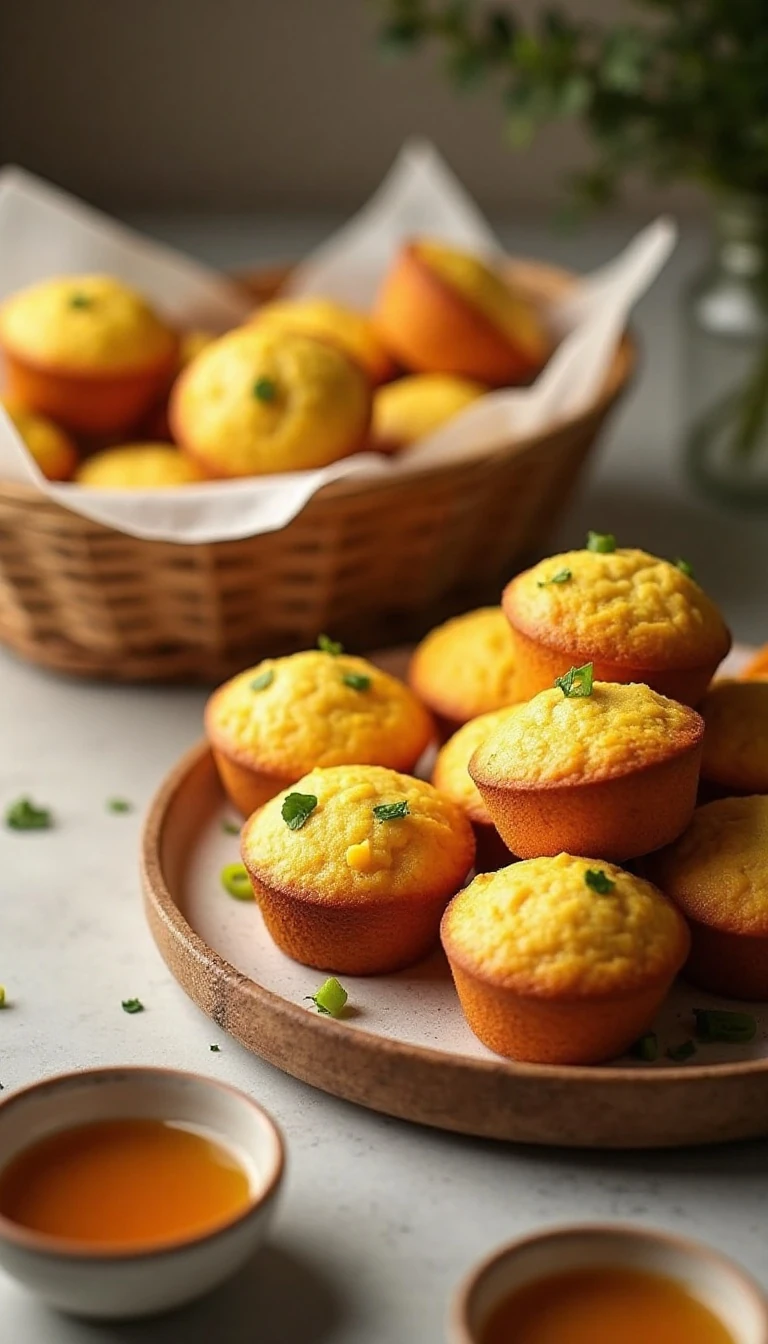Homemade Spicy Honey Cornbread Muffin Recipe
