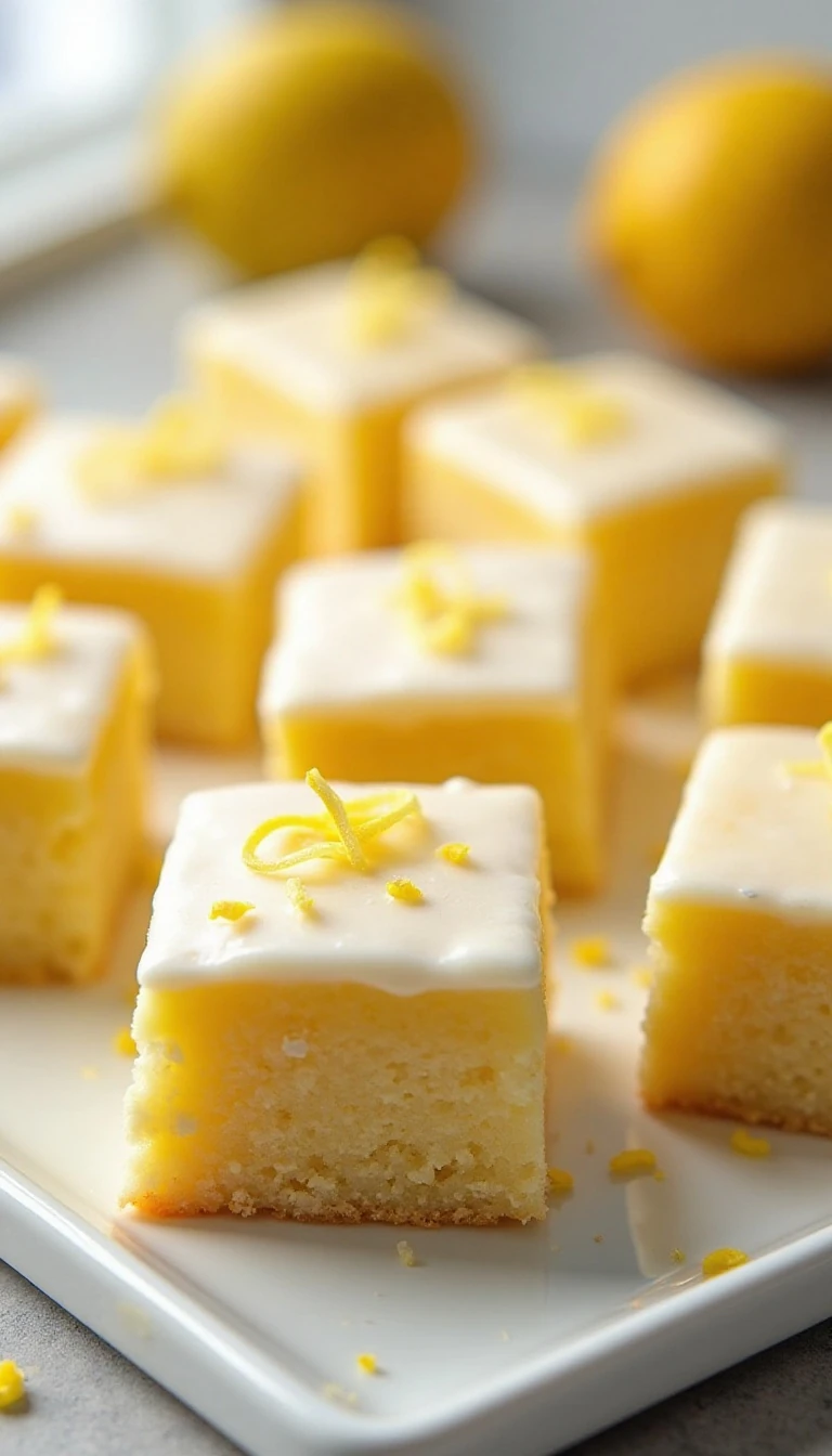 Homemade Tangy Lemon Brownies Recipe