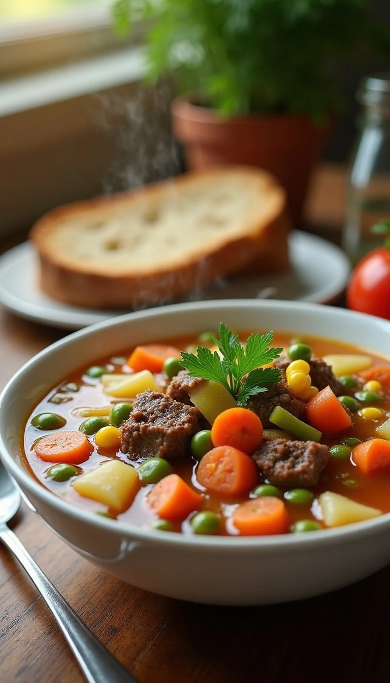 Homemade Vegetable Beef Soup: A Hearty Classic for Cozy Dinners