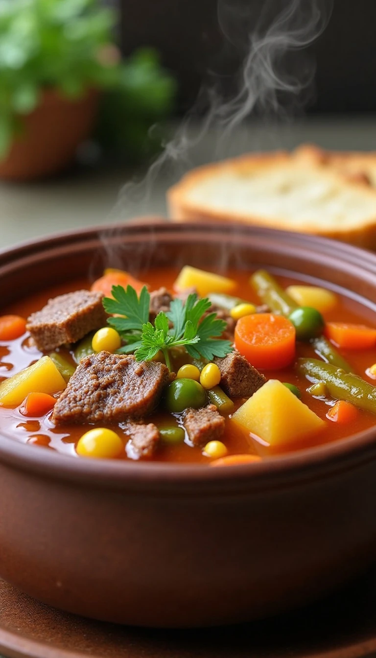 Homemade Vegetable Beef Soup Recipe That Comforts Every Spoonful