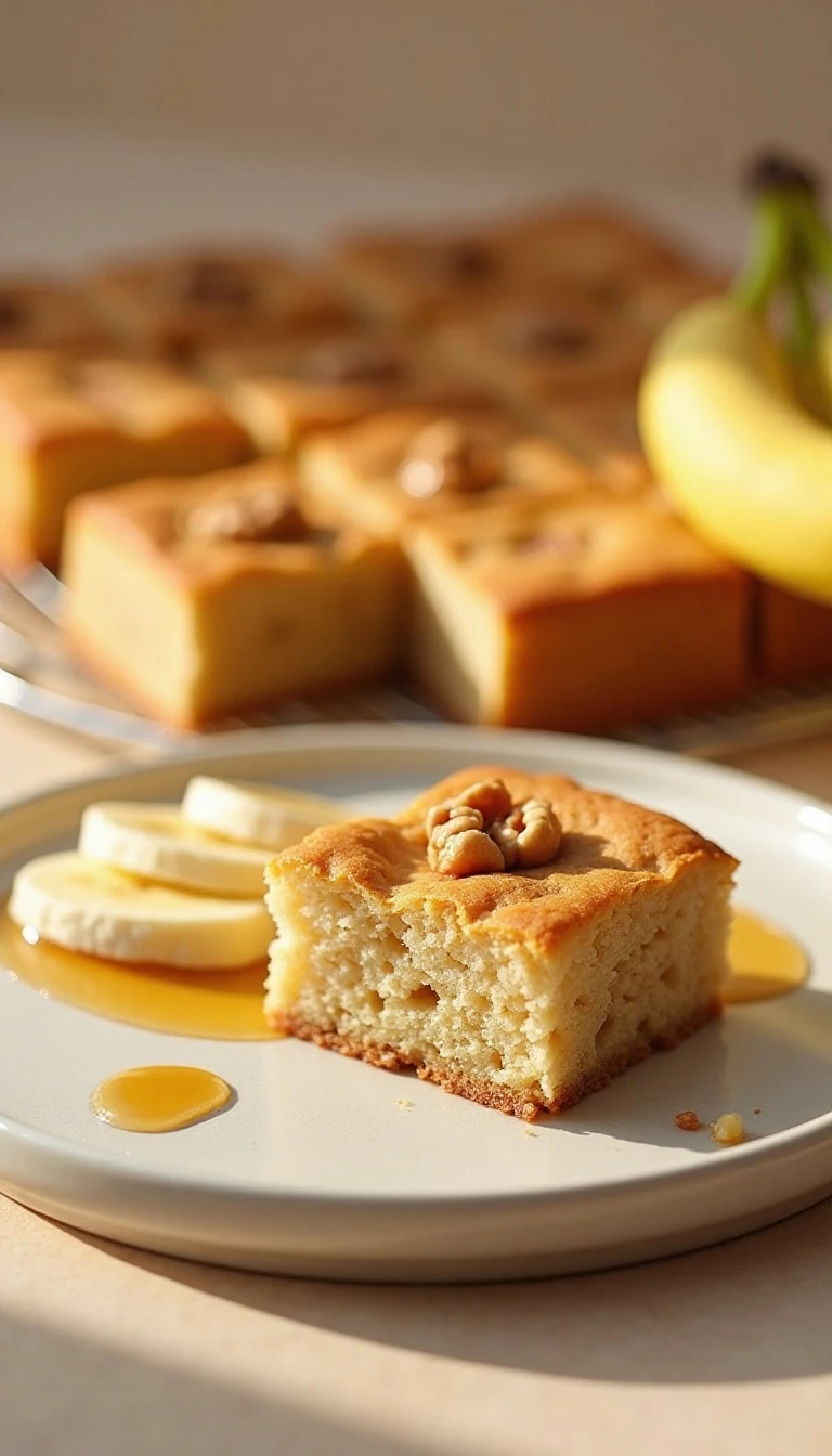 Easy Honey Banana Snack Cake Recipe