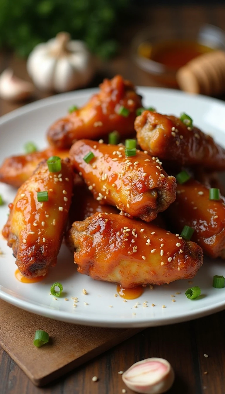 Easy Oven-Baked Honey Garlic Chicken Wings Recipe