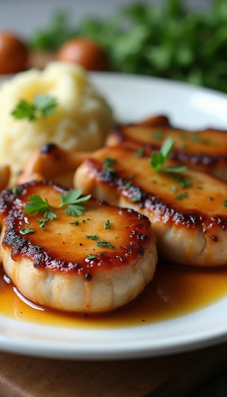 Easy Honey Garlic Glazed Pork Chops Recipe