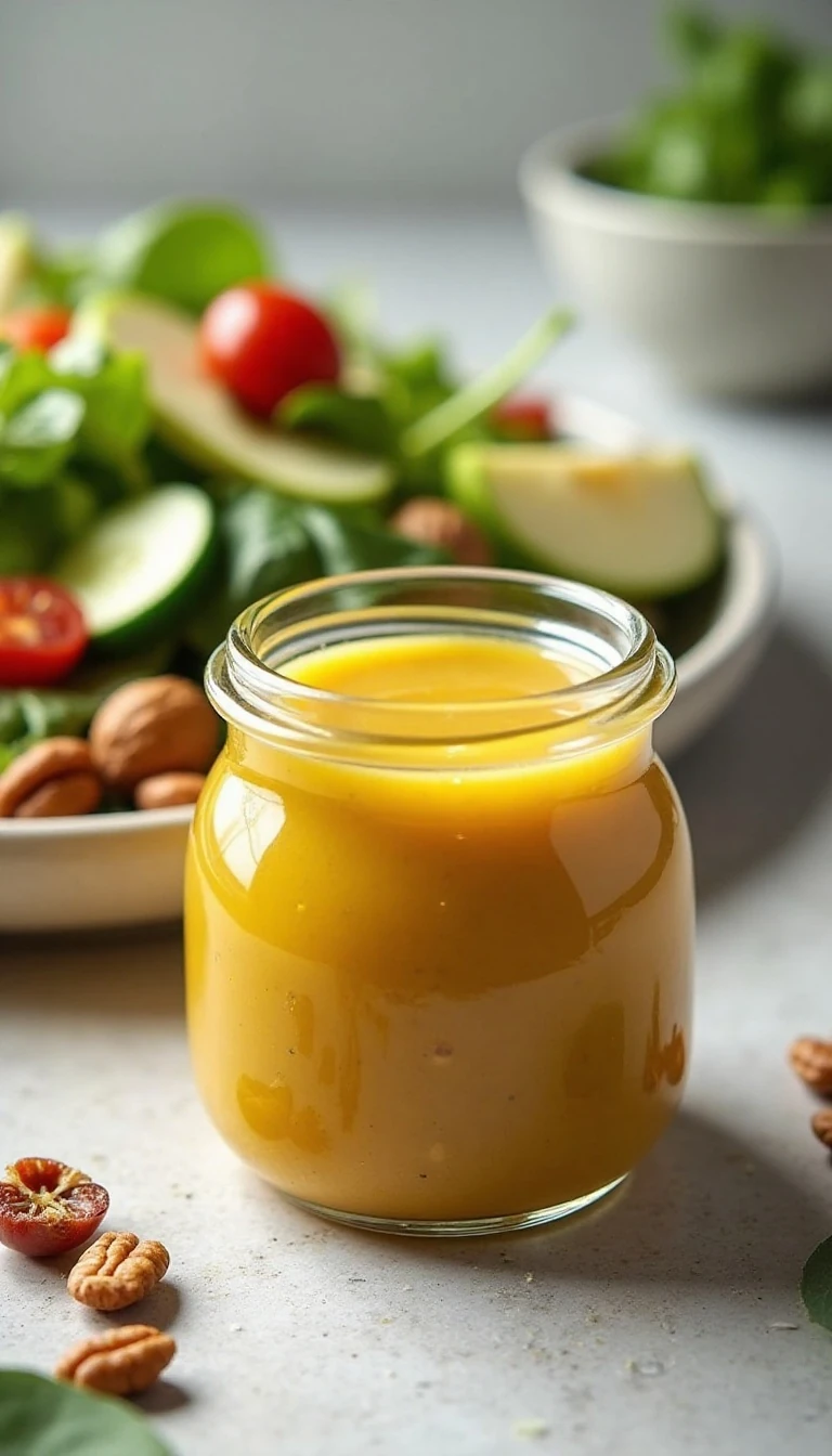 Easy Homemade Honey Mustard Vinaigrette Dressing Recipe