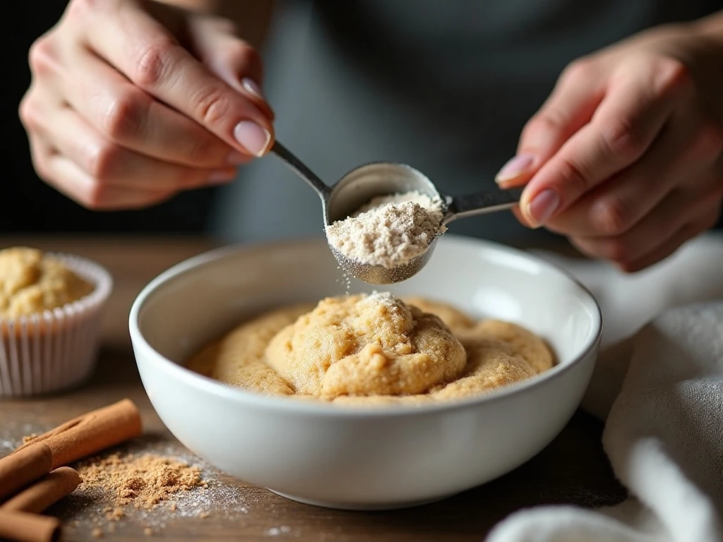 Measuring flour correctly for moist muffins