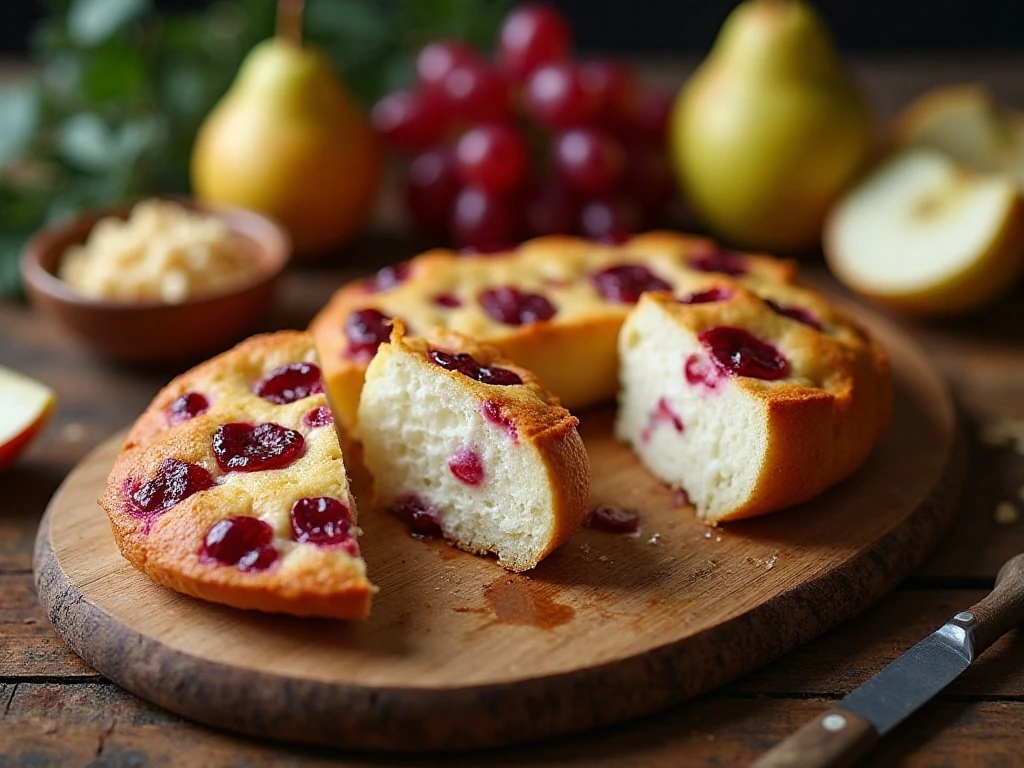 Cranberry Brie bread served on an appetizer board