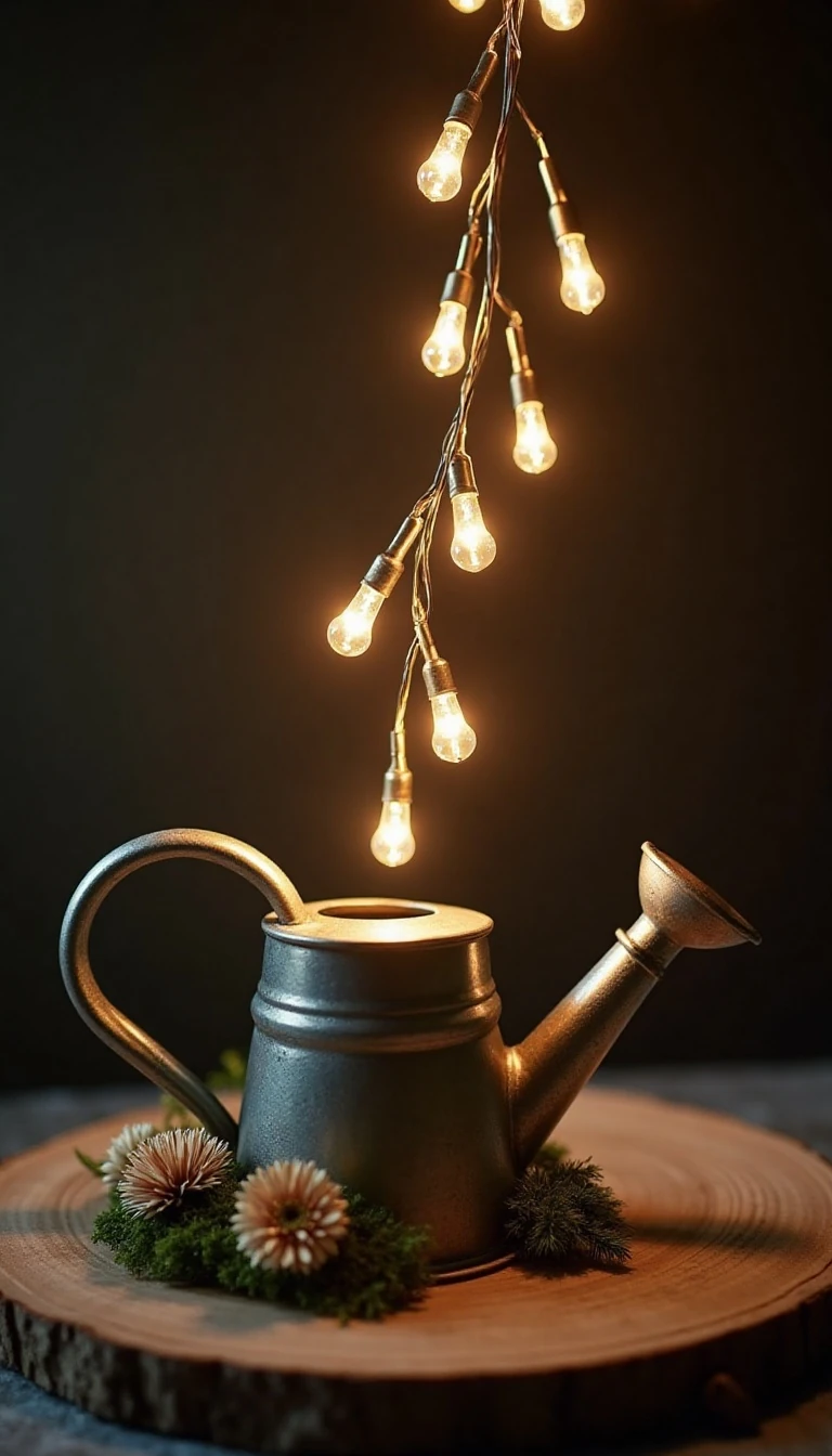 How to Make a Fairy Light Pouring Watering Can