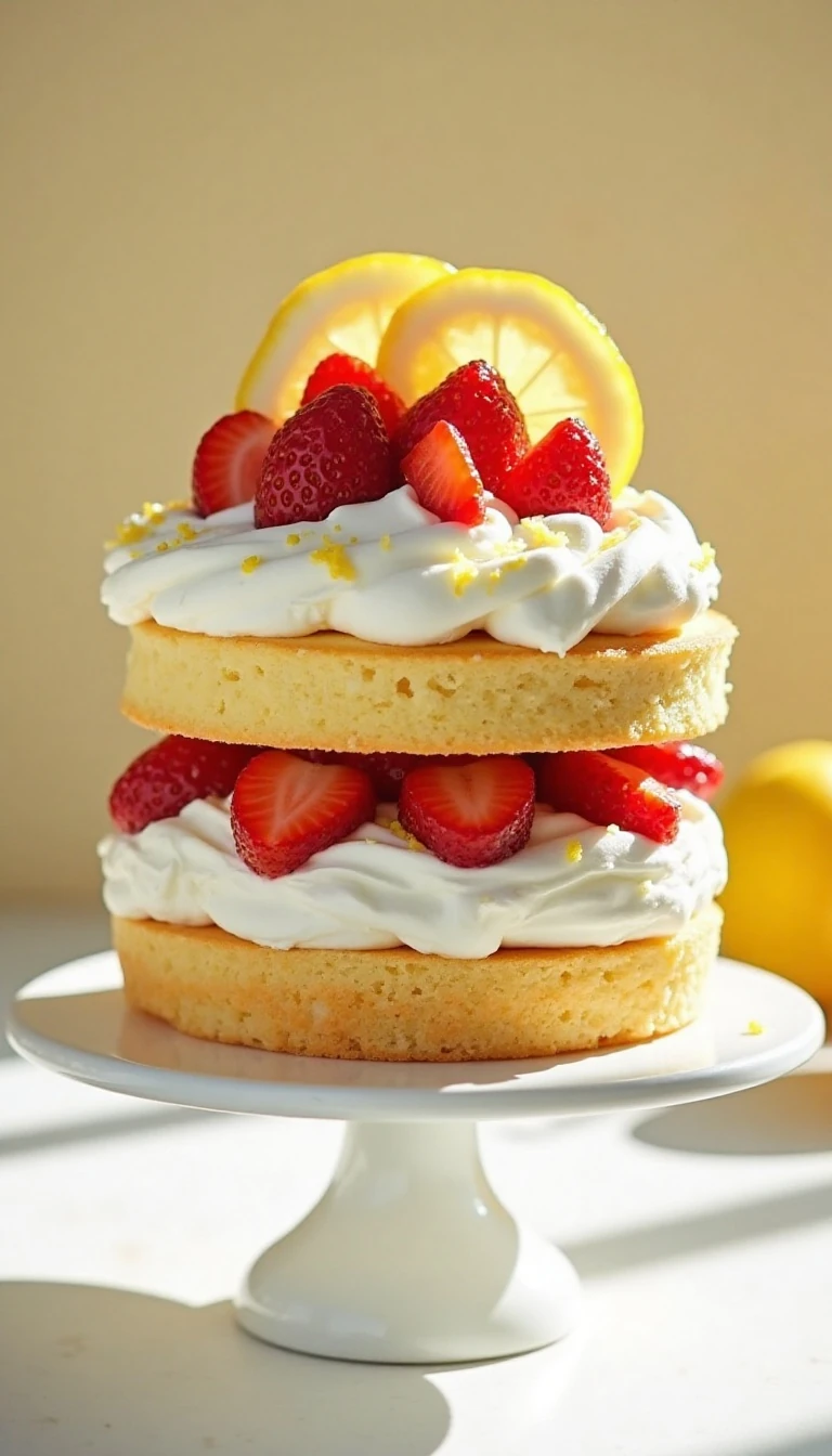 How to Make the Best Strawberry Cream Lemon Cake