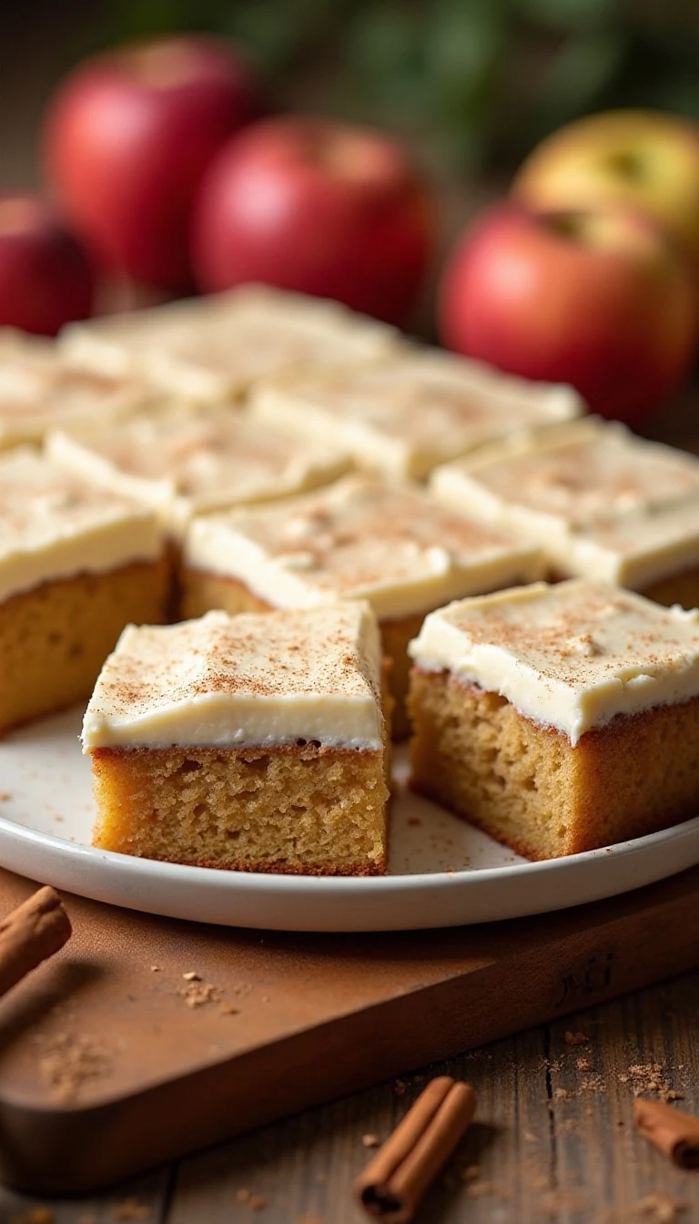 Autumn Apple Cake With Cream Cheese Frosting That Delights