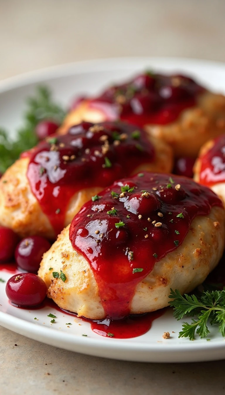 Amazing 4-Ingredient Cranberry Chicken Recipe