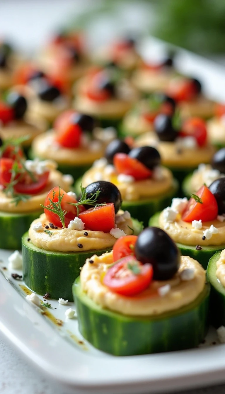 Hummus Cucumber Bites: A Fresh, Easy Appetizer